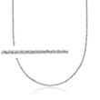 2.4mm Sterling Silver Adjustable Slider Diamond-Cut Crisscross Chain Necklace