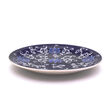 Euro Ceramica &quot;Blue Garden&quot; Lotus Plate with Stand