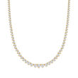 15.00 ct. t.w. Diamond Tennis Necklace in 14kt Yellow Gold