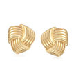 Italian 14kt Yellow Gold Love Knot Earrings