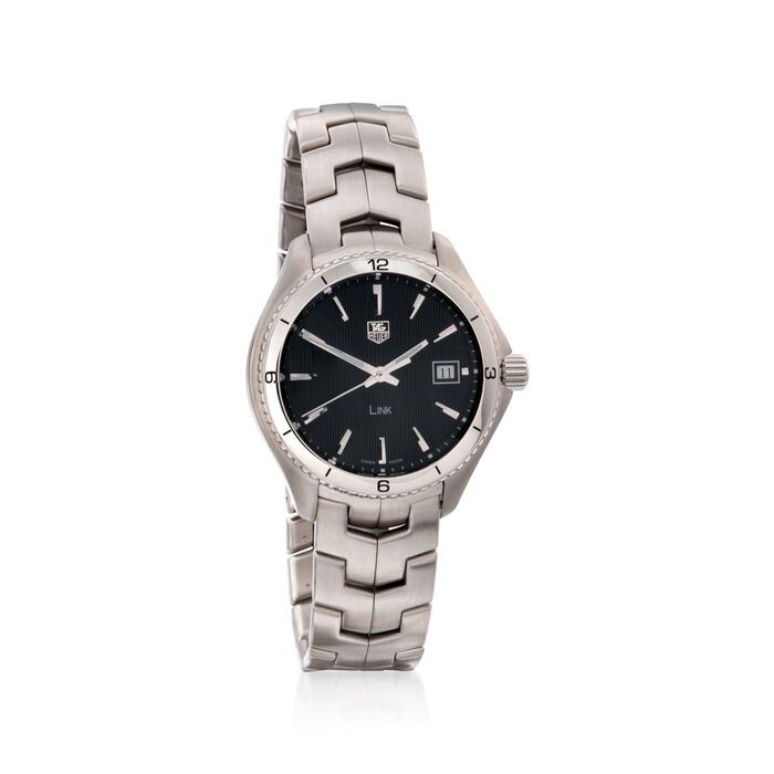 TAG Heuer Link Men's 40mm Stainless Steel Watch - Black Dial