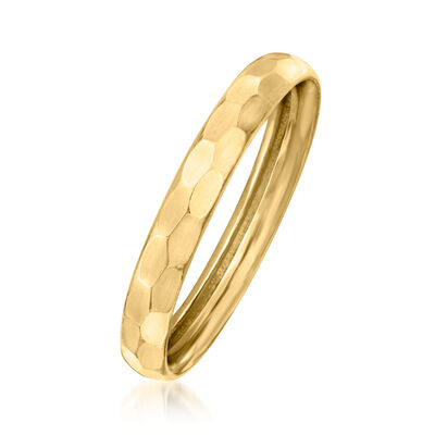 10kt Yellow Gold Hammered Ring