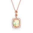 Le Vian Neopolitan Opal Pendant Necklace with .17 ct. t.w. Chocolate and Vanilla Diamonds in 14kt Strawberry Gold