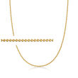 Roberto Coin 18kt Yellow Gold Bead-Chain Necklace
