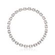 Roberto Coin &quot;Retro&quot; 1.75 ct. t.w. Diamond Collar Link Necklace in 18kt White Gold