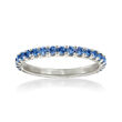 .75 ct. t.w. Sapphire Ring in Sterling Silver
