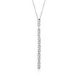 .20 ct. t.w. Diamond Linear Bar Necklace in Sterling Silver