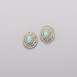 Opal and .72 ct. t.w. Diamond Earrings in 14kt Yellow Gold
