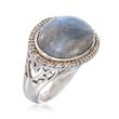 Labradorite and .20 ct. t.w. White Topaz Ring in Sterling Silver