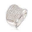 C. 1990 Vintage 2.88 ct. t.w. Diamond Wide Band Ring in 14kt White Gold