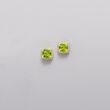 3.25 ct. t.w. Peridot and .10 ct. t.w. Pave Diamond Stud Earrings in 14kt Yellow Gold