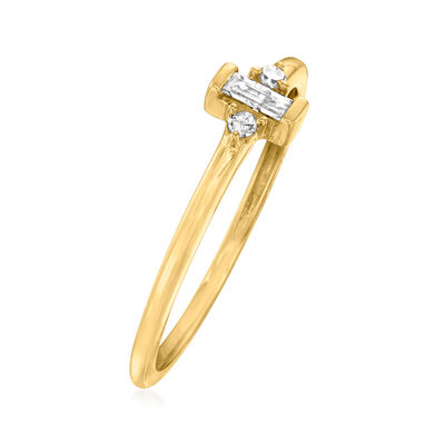 .10 ct. t.w. Diamond Ring in 10kt Yellow Gold