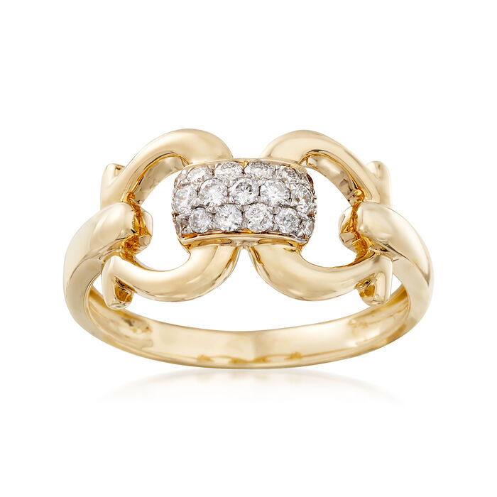 .25 ct. t.w. Diamond Link Ring in 14kt Yellow Gold