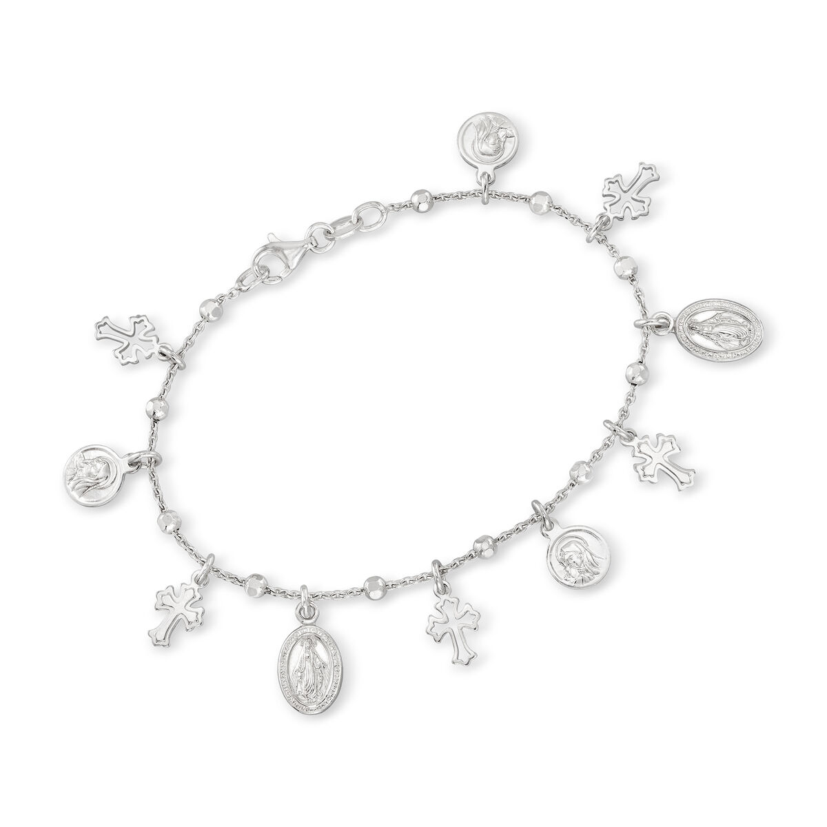Floriana Women's Cook Charm Bracelet - Sterling Silver Chain and Cooking  Charms