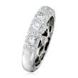 C. 1980 Vintage 1.70 ct. t.w. Diamond Ring in 18kt White Gold