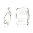 Zina Sterling Silver &quot;Palm Springs&quot; Large Clip-On Earrings