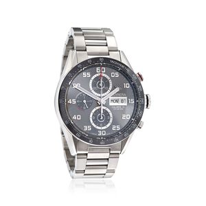 TAG Heuer Carrera Men's 43mm Chronograph Stainless Steel Watch #CARS2L