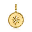Gabriel Designs 14kt Yellow Gold Starburst Pendant