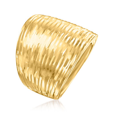 Italian 10kt Yellow Gold Dome Ring
