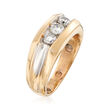 C. 1980 Vintage .60 ct. t.w. Diamond Band in 14kt Yellow Gold