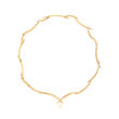 C. 2000 Vintage Angela Cummings Twig Necklace in 18kt Yellow Gold