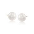 Mikimoto 7-7.5mm A+ Akoya Pearl Earrings in 18kt Yellow Gold