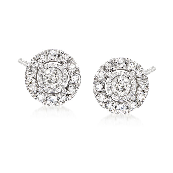 1.00 ct. t.w. Diamond Earrings in Sterling Silver