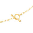 18kt Gold Over Sterling Lucky Symbol Paper Clip Link Charm Necklace