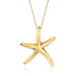 Italian 18kt Yellow Gold Starfish Necklace