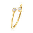 .10 ct. t.w. Diamond Bypass Ring in 14kt Yellow Gold