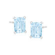1.50 ct. t.w. Aquamarine Stud Earrings in Sterling Silver