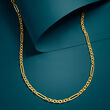 Italian 18kt Yellow Gold Alternating Link Necklace