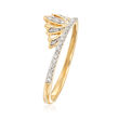 .15 ct. t.w. Diamond Tiara Ring in 14kt Yellow Gold
