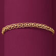 18kt Yellow Gold Textured and Polished Multi-Link Bracelet