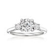 Gabriel Designs .30 ct. t.w. Diamond Engagement Ring Setting in 14kt White Gold