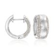 .25 ct. t.w. Diamond Huggie Hoop Earrings in Sterling Silver