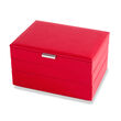 Mele & Co. &quot;Allie&quot; Red Faux Leather Stacking Jewelry Box