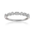 Henri Daussi .16 ct. t.w. Diamond Wedding Ring in 14kt White Gold