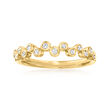 .12 ct. t.w. Bezel-Set Diamond Ring in 10kt Yellow Gold