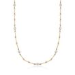 Roberto Coin .28 ct. t.w. Diamond Twist Link Necklace in 18kt Two-Tone Gold