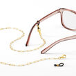 2-In-1 Italian 18kt Gold Over Sterling Paper Clip Link Necklace and Eyeglass Chain