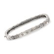 Roberto Coin &quot;Pois-Moi&quot; 18kt White Gold Square Bangle Bracelet with Diamond Accents