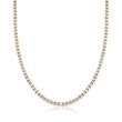 C. 1990 Vintage 3.00 ct. t.w. Diamond Tennis Necklace in 14kt Yellow Gold
