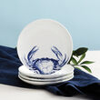 Caskata &quot;Crabs Blue&quot; Blue and White Porcelain Dinnerware