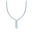 11.00 ct. t.w. Blue Topaz Y-Necklace in Sterling Silver