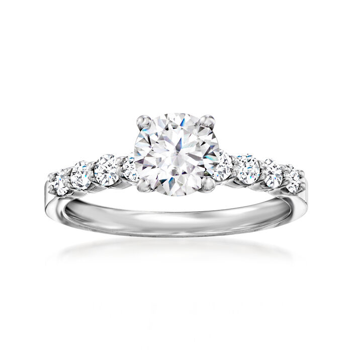 .42 ct. t.w. Diamond Engagement Ring Setting in 14kt White Gold