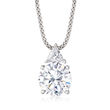 6.75 ct. t.w. CZ Pendant Necklace in Sterling Silver