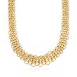 14kt Yellow Gold Graduated Multi-Circle Link Necklace