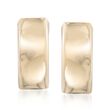 14kt Yellow Gold Curved Clip-On Earrings