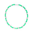 Curved Jade Necklace in Sterling Silver